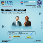 Seminar nasional dengan tema \”Menulis artikel ilmiah, siapa takut\”