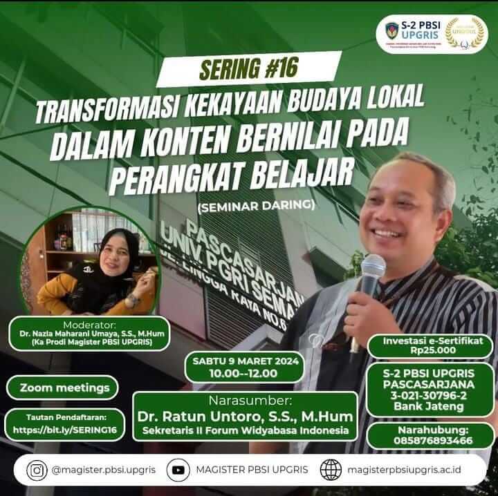 TRANSFORMASI KEKAYAAN BUDAYA LOKAL DALAM KONTEN BERNILAI PADA PERANGKAT BELAJAR